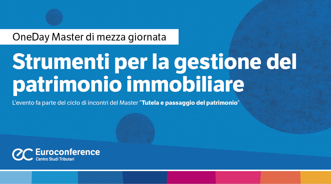 Immagine Strumenti per la gestione del patrimonio immobiliare | Euroconference